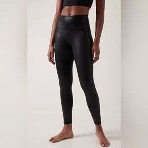 Athleta Salutation Stash Shine Black Leggings, size S, like new!